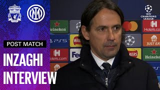 LIVERPOOL 01 INTER  SIMONE INZAGHI EXCLUSIVE INTERVIEW SUB ENG 🎙️⚫🔵 [upl. by Enomahs702]