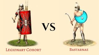 ROME TOTAL WAR REMASTERED Legionary Cohort VS Bastarnae [upl. by Ifok365]