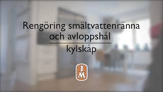 Rengör kylskåp smältvattenränna och avloppshål [upl. by Brigg264]