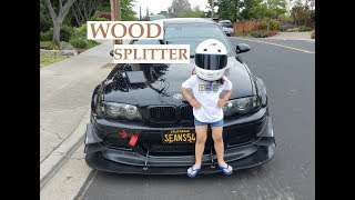 50 Front Splitter Built From Wood  Track Aero [upl. by Neelloc]