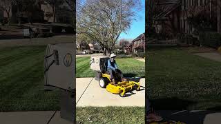 Walker mowers working on leaves [upl. by Hnil15]