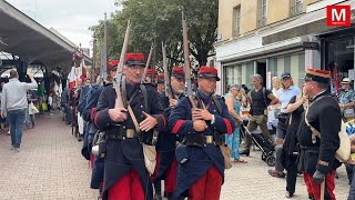 Meaux ► 110e anniversaire  la ville a reconstitué les débuts de la Grande Guerre [upl. by Adnowal668]