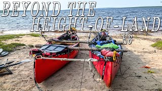 25 Days of High Adventure Camping in the Northern Manitoba Wild  E6  Canoe Catamaran in Whitecaps [upl. by Yelsiap]