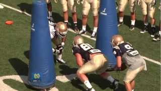 Notre Dame Football Practice Update  Rodeo Drill  Aug 9 2012 [upl. by Johnstone781]