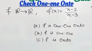 Trick to check OneOne  Many Function Onto INJECTIVE FUNCTION SHORTCUT METHOD IITJEEBITSATNDA [upl. by Bradeord]