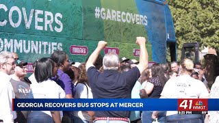 Macon Recovers Mercer University host Georgia Recovers Bus stop [upl. by Dorej474]