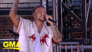 Kane Brown plays hit song One Thing Right on GMA [upl. by Enialem]