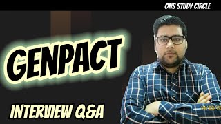 Genpact Interview Questions And Answers  Genpact Interview [upl. by Ainelec]