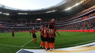 First game at Donbass Arena Shakhtar 40 Obolon 27092009 [upl. by Eamaj]