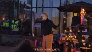 Lys Saturday in Sundsvall sweden christmas celebration trending youtube video fireshow [upl. by Lev]