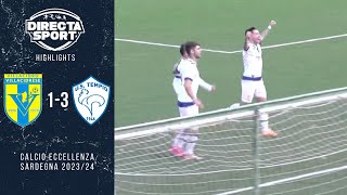 Calcio Eccellenza  VillacidreseUS Tempio 13 Highlights [upl. by Keiko855]