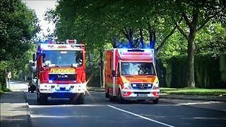 RTW überholt HLF HLF1 RTW amp NEF Berufsfeuerwehr Wuppertal FW1 [upl. by Scrogan376]