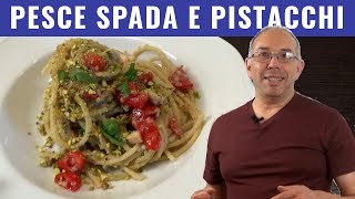 Spaghetti alla siciliana con pesce spada e pistacchi [upl. by Azilem]