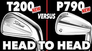 Titleist T200 Irons v TaylorMade P790  Head to head UPDATED [upl. by Kirenoj333]