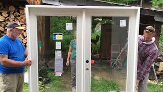 Beginners Learn how to Install a Door in 4 Minutes without Shimming [upl. by Nirtiac610]