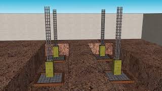 cómo construir una cimentación para casa habitación de dos pisos [upl. by Adirem]