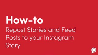 How to Repost Stories and Feed Posts to Your Instagram Story [upl. by Mientao]