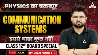 Communication Systems One Shot Revision  Class 12 Physics Chapter 15  By Gajendra Sir [upl. by Karolina236]