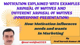 Define Motivation How Motives Arises How needs and wants are influenced by Motivation [upl. by Irotal]