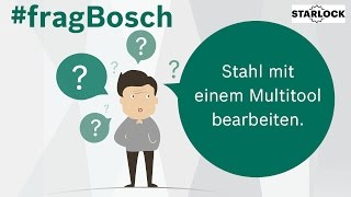 Holz Messing Kupfer amp Stahl mit einem Multitool bearbeiten Tutorial fragBosch [upl. by Dibb447]