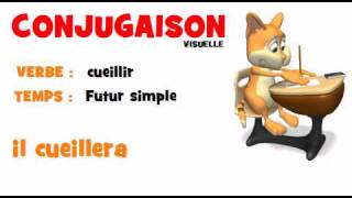 CONJUGAISON  cueillir  Futur simple [upl. by Zetta]