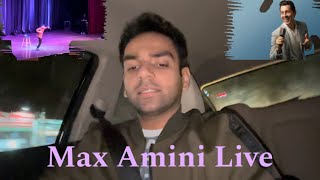 Max Amini Show in Delhi  VLOG 1 ❤️ [upl. by Neerual]