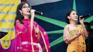 NIKITA BORO amp ASHA BORO  Live Performance  Mitho Timro cover song  Kumarikata Durga Puja [upl. by Ybanrab]