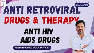 Antiretroviral therapy Malayalam Anti HIV drugs Classification Malayalam Anti AIDS Pharmacology [upl. by Bunow]