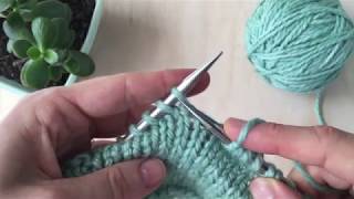 How to Knit the Sl1 K1 psso Stitch [upl. by Anavrin521]