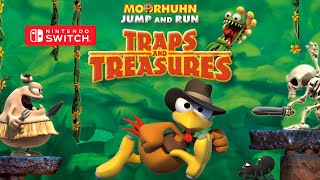 Moorhuhn Jump and Run ‘Traps and Treasures’ Gameplay Nintendo Switch [upl. by Nylde]