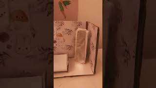 Mini huisje p2 miniature diy dollhouse craft handmade [upl. by Esiocnarf818]