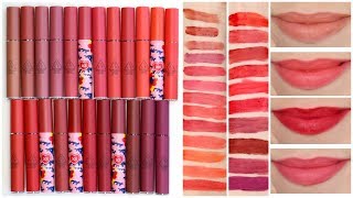 3CE Velvet Lip Tints  Review amp Lip Swatches of ALL 23 SHADES [upl. by Dupin]