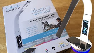 OTTLITE WIRELESS CHARGING LED LAMP  UNBOXING FROM COSTCO [upl. by Reta165]