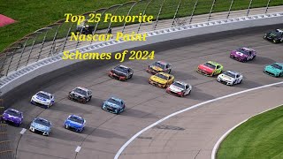 My top 25 Favorite Nascar Paint Schemes of 2024 [upl. by Rambow437]