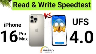 16ProMax vs UFS 40 Read amp Write SpeedTest Comparison 🔥🔥🔥 16promax [upl. by Hnilym]