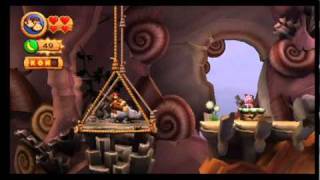 Donkey Kong Country Returns  65 Precarious Plateau [upl. by Yltsew]