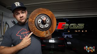 Avoid costly brake bills DIY SQ5 brake job [upl. by Llesirg]