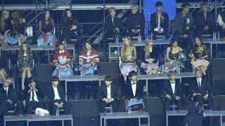 Reaction to 정인워너원 대휘재환 방탄소년단BTSBLACKPINK 블랙핑크 볼빨간사춘기아이콘모모랜드190105 골든디스크 4k Fancam직캠 [upl. by Edgerton]