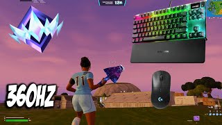 ASMR 🏆 OG Fortnite Ranked Gameplay 😴 Satisfying Keyboard Fortnite 360 FPS Smooth [upl. by Eillib]