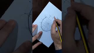 Draw an elliptic curve the tangent normal above it part 2 drawing art technical geometry math [upl. by Sibby]