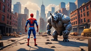 SpiderMan vs Rhino  A New York Showdown [upl. by Anaet]