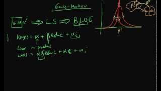 GaussMarkov assumptions part 1 [upl. by Goldsmith]