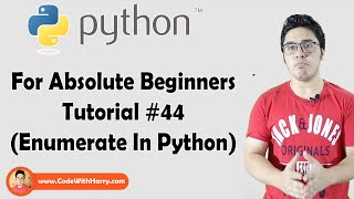 Enumerate Function  Python Tutorials For Absolute Beginners In Hindi 44 [upl. by Eniawtna]