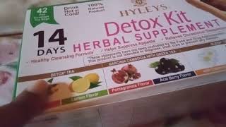 Product Empties  Review Hyleys Detox Kit Herbal Supplement May 24 2023 [upl. by Aerdnaxela]