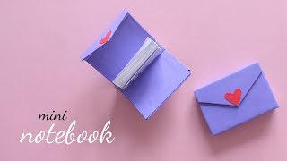 DIY Mini Notebook  How to make Notebook  Paper Craft Ideas [upl. by Aneetsirhc]