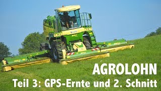 Lohnunternehmen Agrolohn GPS Ernte und zweiter Schnitt [upl. by Eirffej803]