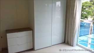 IKEA Pax FARVIK White Glass Sliding Door Wardrobe Design [upl. by Mercie]