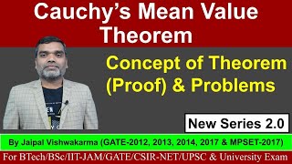 Cauchys Mean Value Theorem II Differential Calculus II Lecture6 II differentialcalculus [upl. by Lalittah]