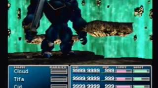 Final Fantasy 7 VII PS1 End Boss amp Ending Part 01  Jenova SYNTHESIS [upl. by Ilowell]