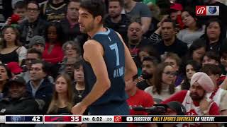 Santi Aldama vs Raptors 22  1  2024 [upl. by Keisling]